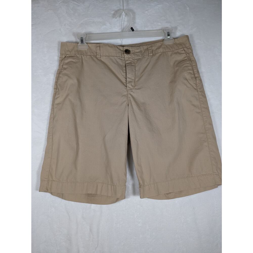 Old Navy Bermuda shorts Khaki Wmns Sz 14  Rise 10.75"Waist 35"ns 10.5"